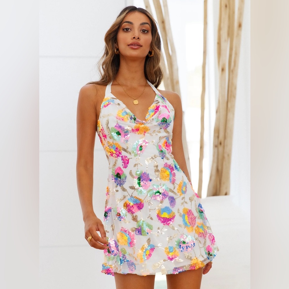 HELLO MOLLY FLAMENCO DANCER SEQUIN DRESS